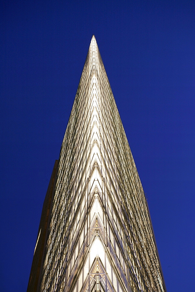 Berlin, Potsdamer Platz, modern architecture at twilight