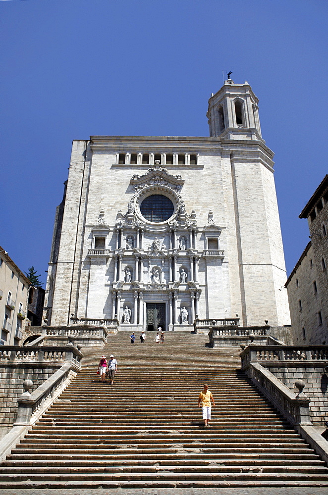 Girona¥s Cathedral, Girona, Catalonia, Spain