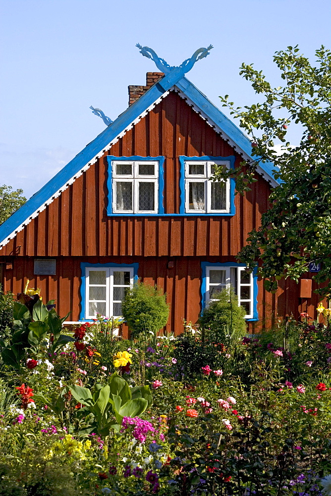 traditional fisherman house, Nida (Nidden), Curian spit, Lithuania