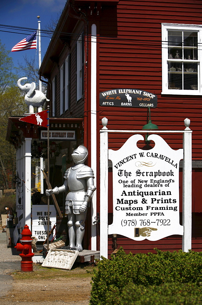 Antique shop on Main Street, Essex, Massachusetts