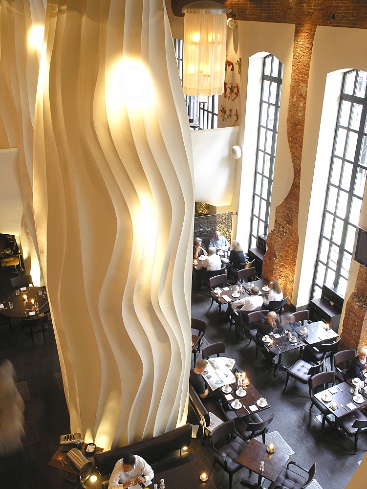 Dining Hall in the East Hotel, Hanseatic City of Hamburg, Germany