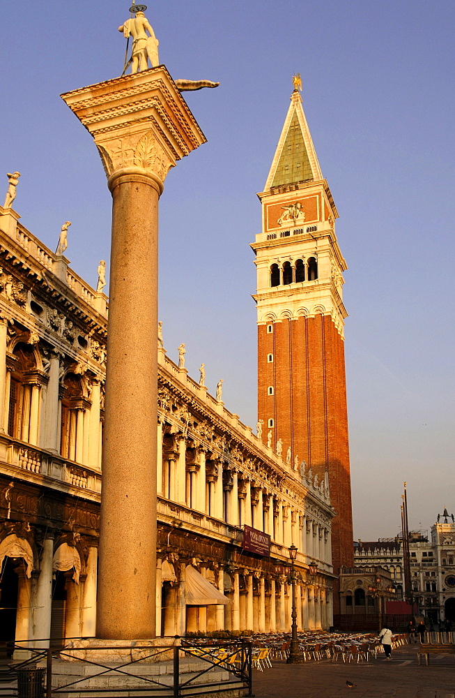 Piazza San Marco and Campanile, Venice, Veneto, Italy