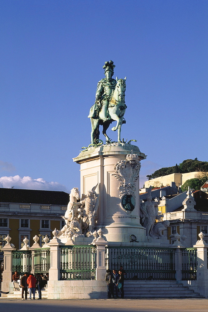 Statue of King D. Jose I, Praca do Comercio, Baixa, Lisbon, Portugal