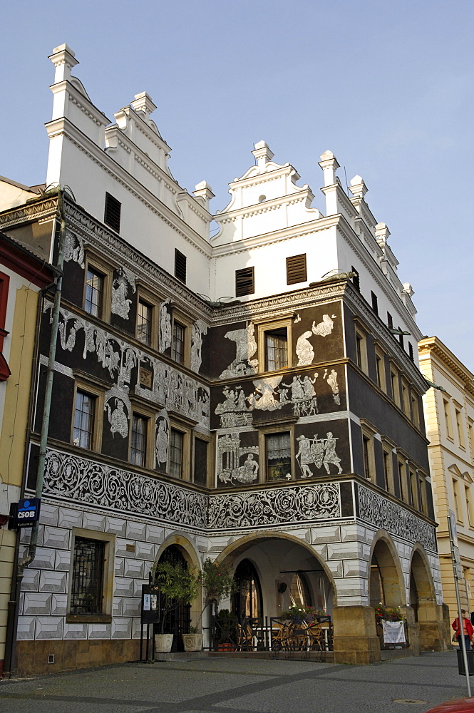 House at the black eagle, Litomerice, Czech Republic