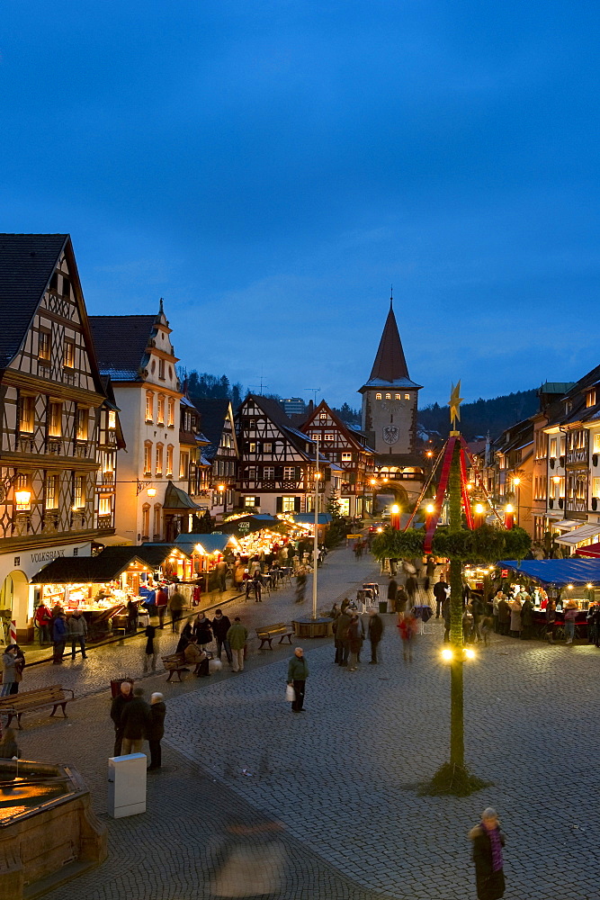 Christmas market, Gengenbach, Black Forest, Baden-Wuerttemberg, Germany