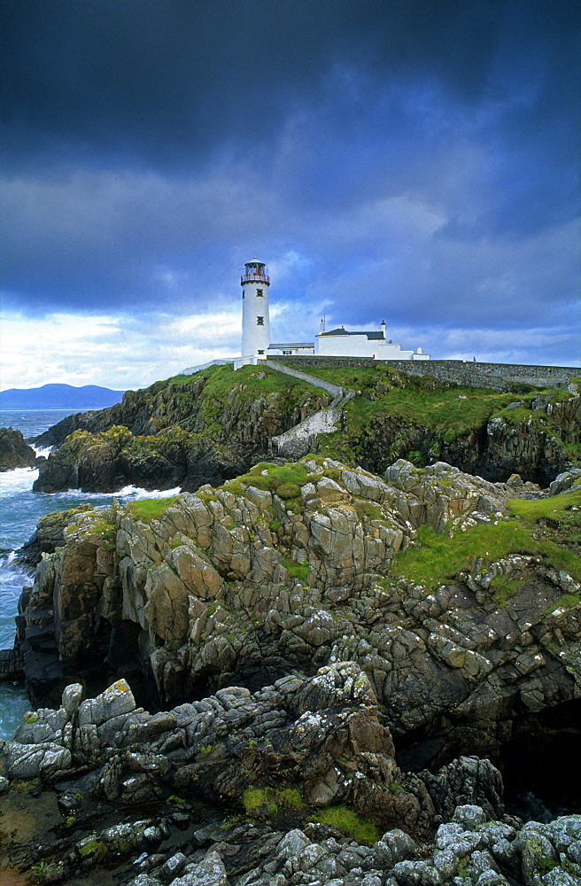 Lighthouse at Fanad Head, County Donegal, Ireland, Europe