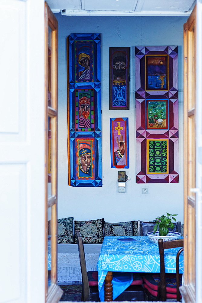 View into an apartment in Kastelorizo Megiste, Dodecanese Islands, Greece, Europe