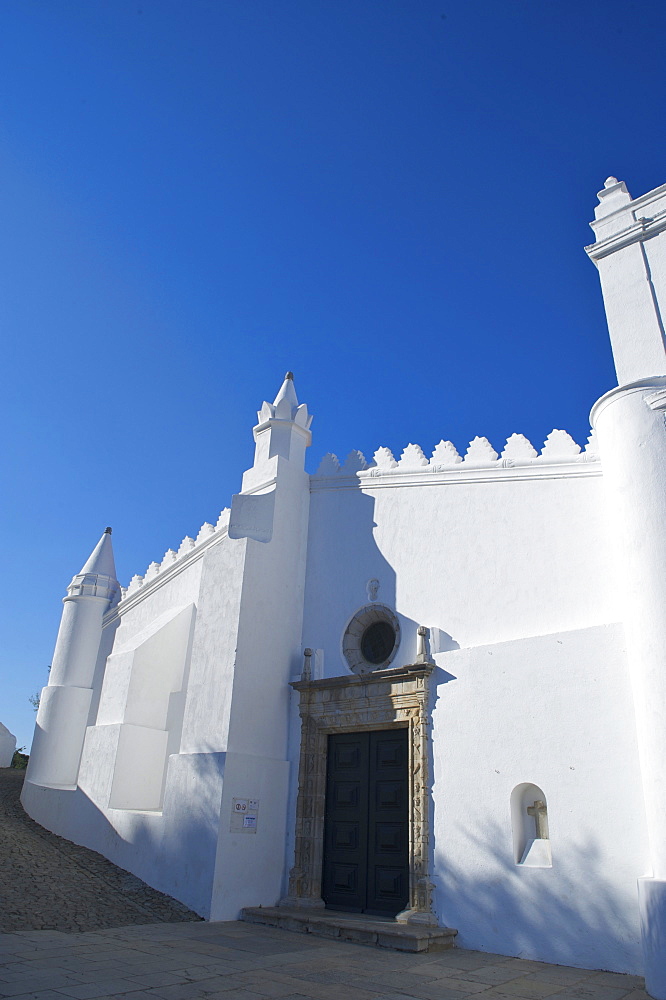 Former mosque and todays church at Mertola, Alentejo, north of the Algarve, Portugal, Europe