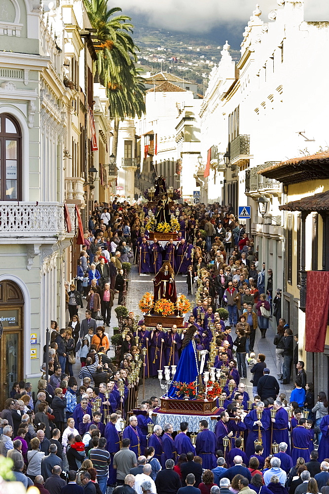 Easter procession, Semana Santa, La Orotava, Tenerife, Canary Islands, Spain, Europe