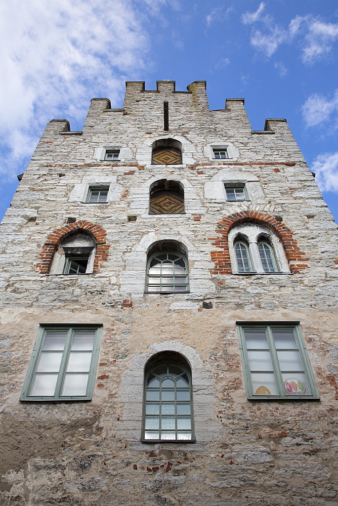 Fascade of the old pharmacy building, Visby, Gotland, Sweden, Europe