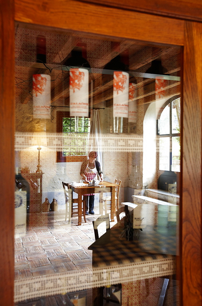 Wine cupboard and breakfast room, Agriturismo and vineyard Ca' Orologio, Venetia, Italy