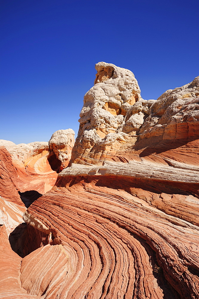 Colourful formation of sandstone, Paria Canyon, Vermilion Cliffs National Monument, Arizona, Southwest, USA, America