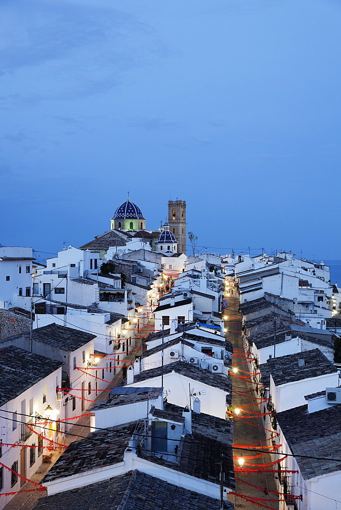 Nuestra Senora del Consuelo church, old town, Altea, Alicante, Spain