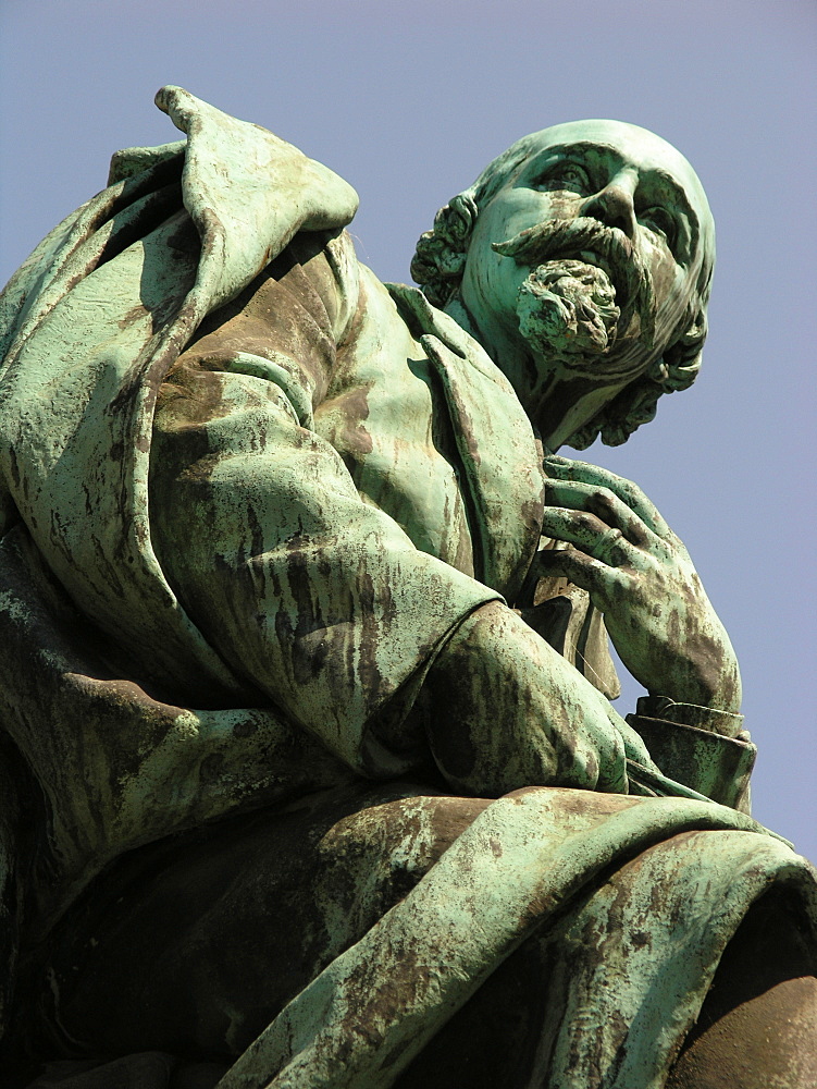 Statue of Emanuel Geibel, Hanseatic City of Luebeck, Schleswig Holstein, Germany