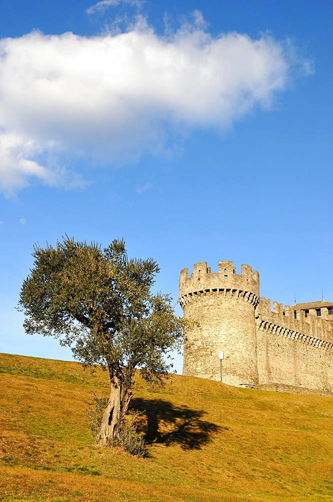 Montebello Castle, Castello di Montebello, Bellinzona, Ticino, Switzerland