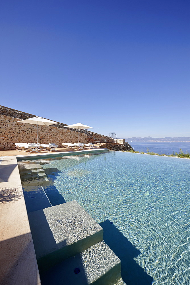 Infinity pool, Hotel Cap Rocat, Ctra. d'enderrocat, s/n, 07609 Cala Blava, Mallorca, Balearic Islands, Spain