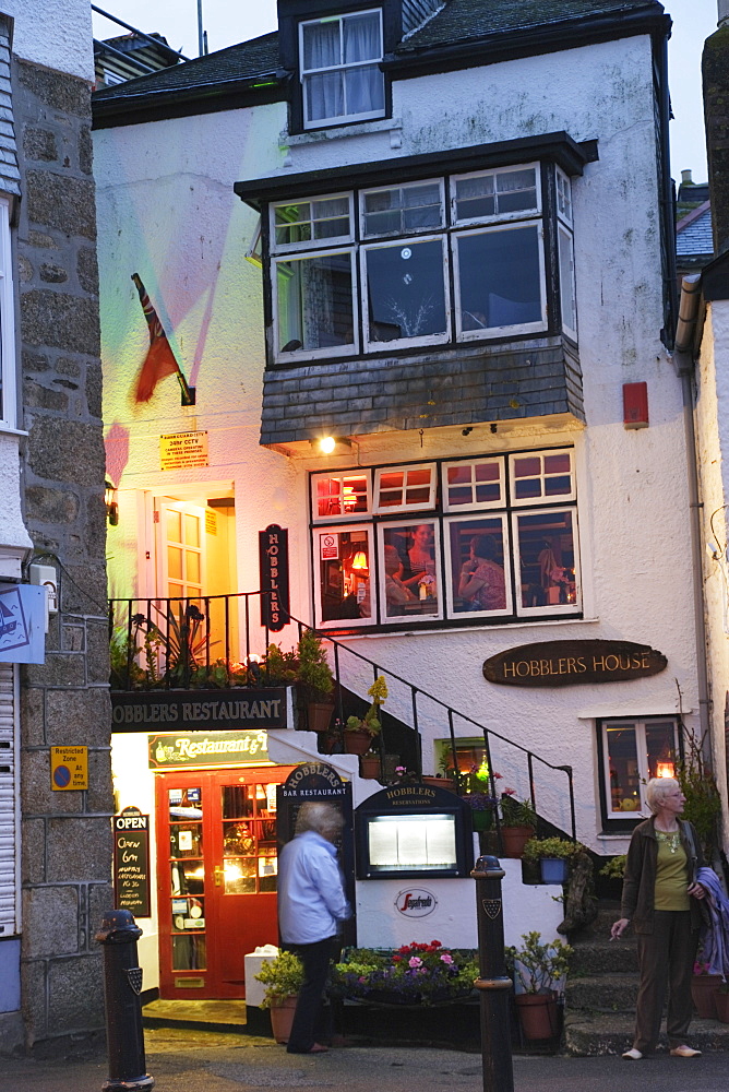 A pub in the evening, St. Ives, Cornwall, England, United Kingdom