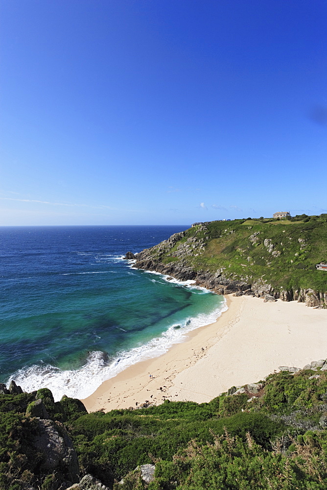 Porthcurno Beach, Penwith peninsula, Cornwall, England, United Kingdom