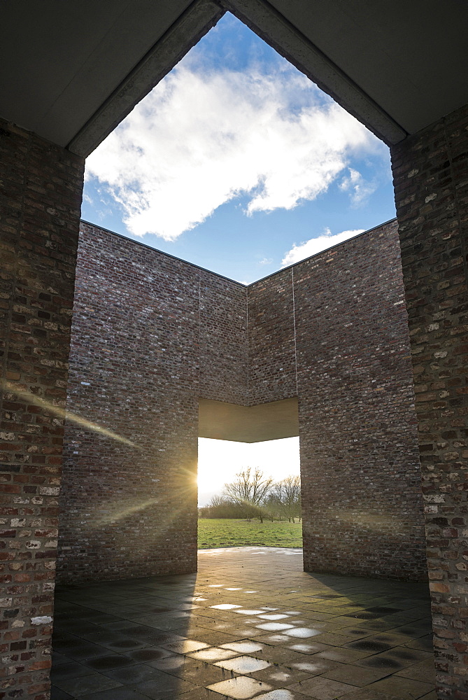 Museum on the grounds of former NATO rocket-base, Langen Foundation, near Neuss, North Rhine-Westphalia, Germany