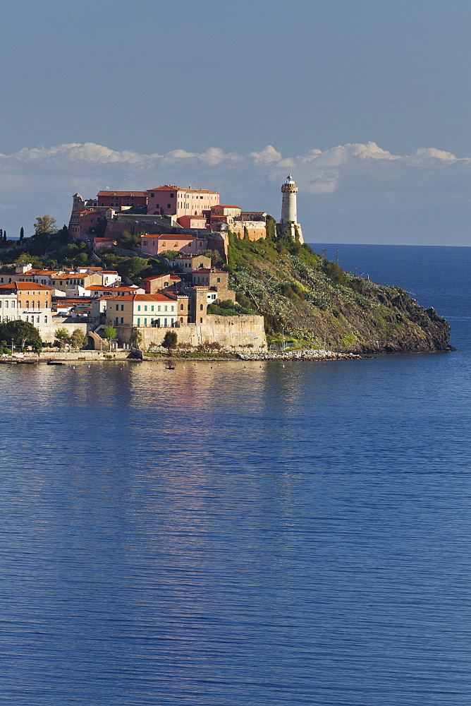 Forte Stella, Portoferraio with bay, Elba Island, Tuscany, Italy