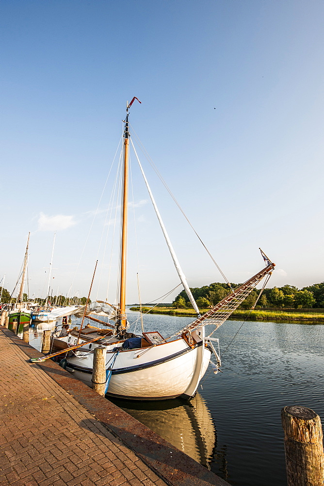 Schaprode harbour, Island of Ruegen, Mecklenburg-Western Pomerania, Germany