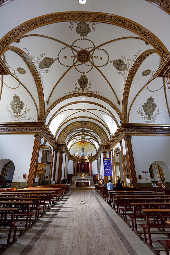 Central nave of the Templo del Hospicio, Cochabamba, Bolivia