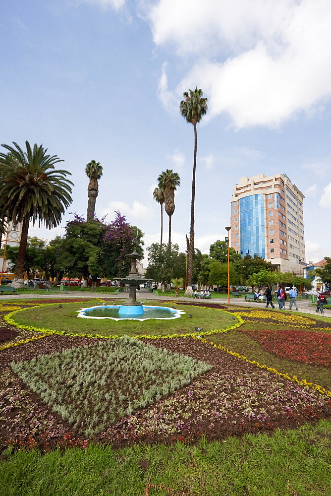 Fountain on El Prado,, Cochabamba, Bolivia