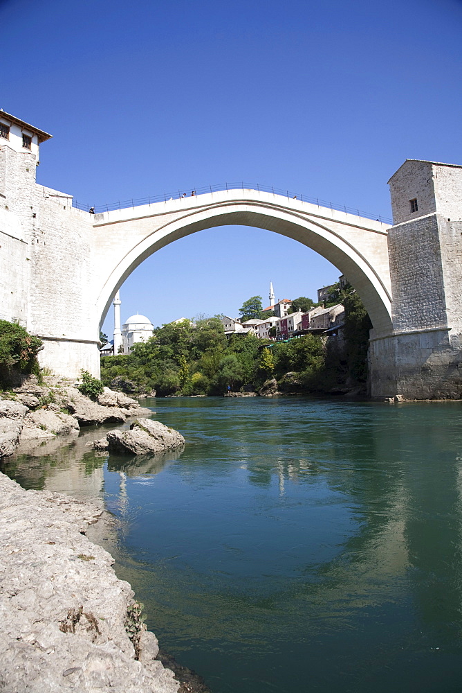 Old Bridge (Stari Most) over the Neretva River, Mostar, Herzegovina-Neretva, Bosnia & Herzegovina