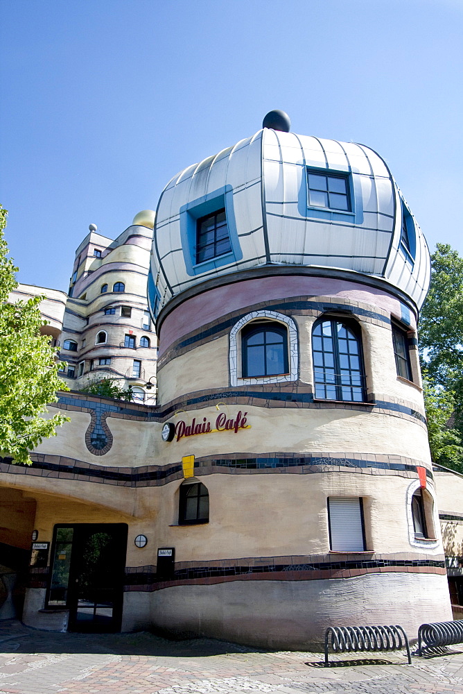 Waldspirale, a residential building complex designed by Friedensreich Hundertwasser, Darmstadt, Germany