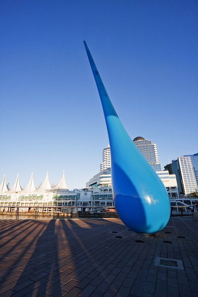 The Drop, sculpture by Inges Idee at the Vancouver Convention Centre, Vancouver, British Columbia, Canada