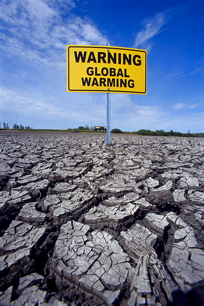 Farmland affected by Drought, Red River Valley, Manitoba