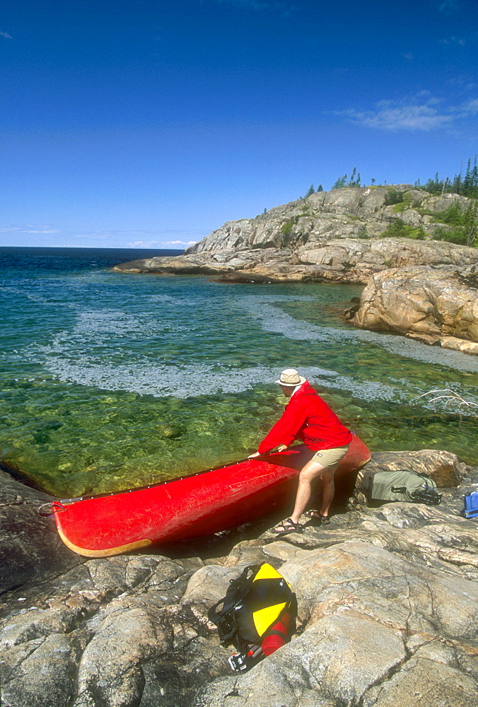 Lake Superior canoe trip, Pukaskwa National Park, Marathon, Ontario