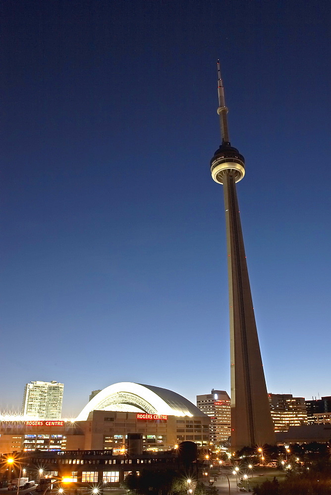 Rogers Centre and CN Tower, Toronto, Ontario