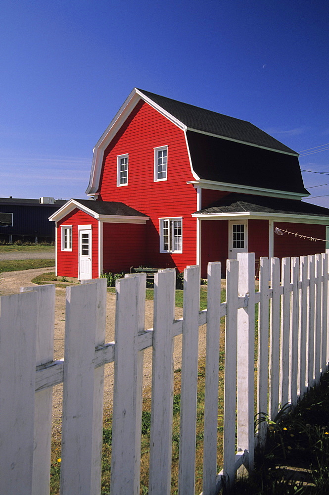 Farmhouse on Iles de la Madeleine, Quebec.