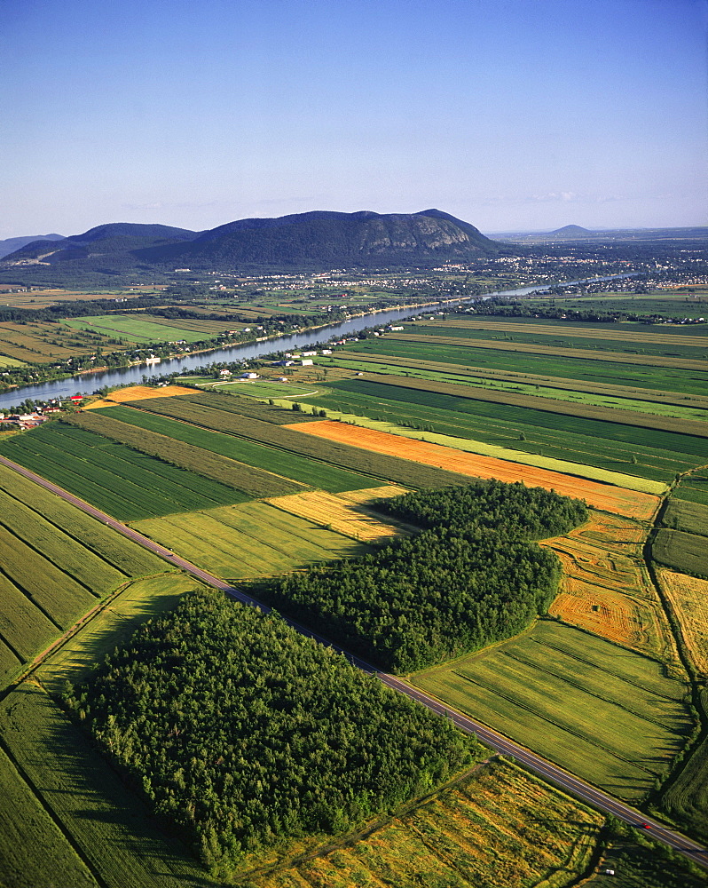 Fields in Richelieu River and Mont-Saint-Hilaire, Quebec