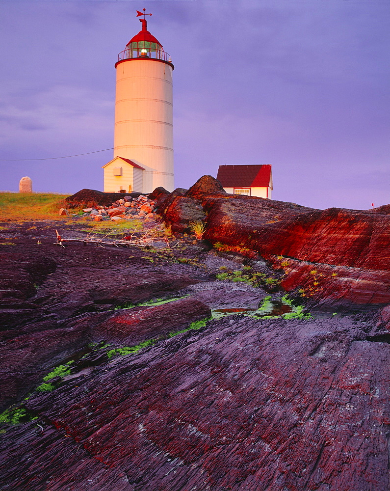 Lighthouse at Sunrise, Bas-Saint-Laurent, Quebec