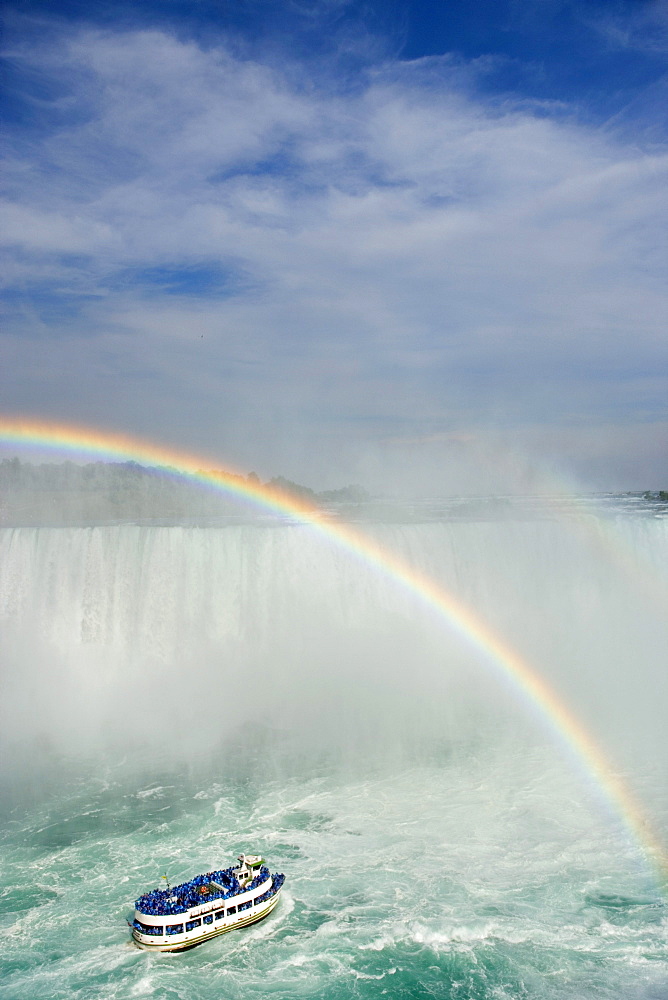 Maid of the Mist at Horseshoe Falls, Niagara Falls, Ontario, Canada