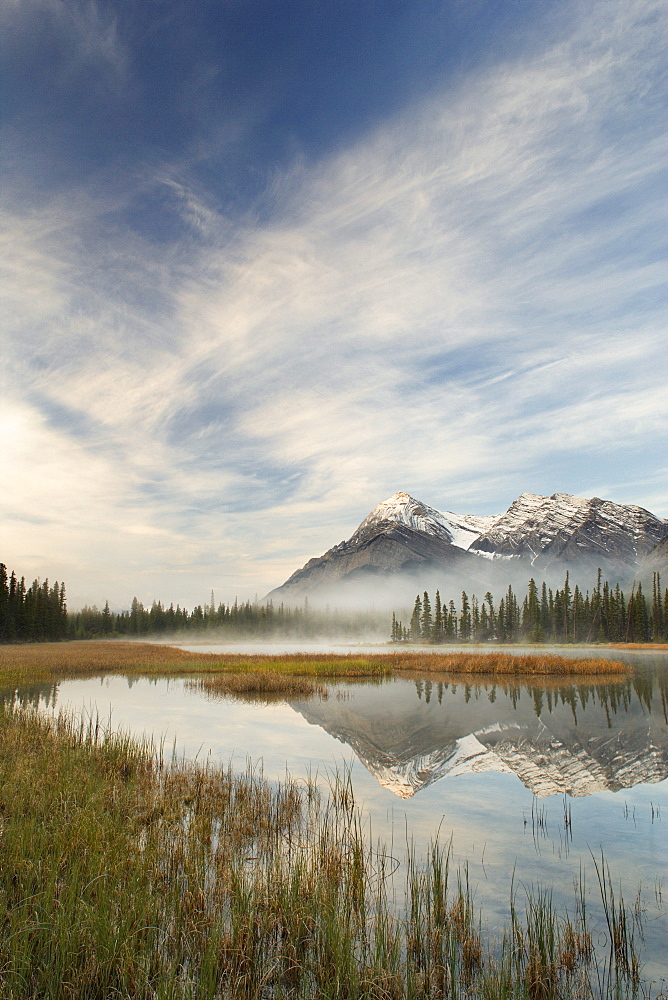 Whitegoat Lake and Mount Elliot, Kootenay Plains, Alberta