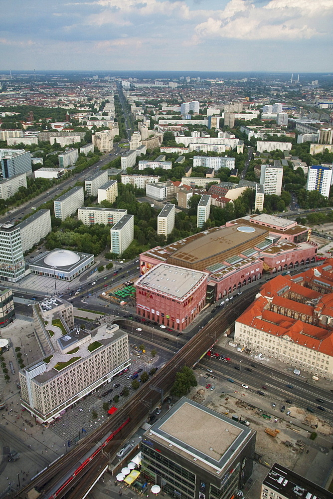 Panoramic view from the Television Tower, Berlin, Germany