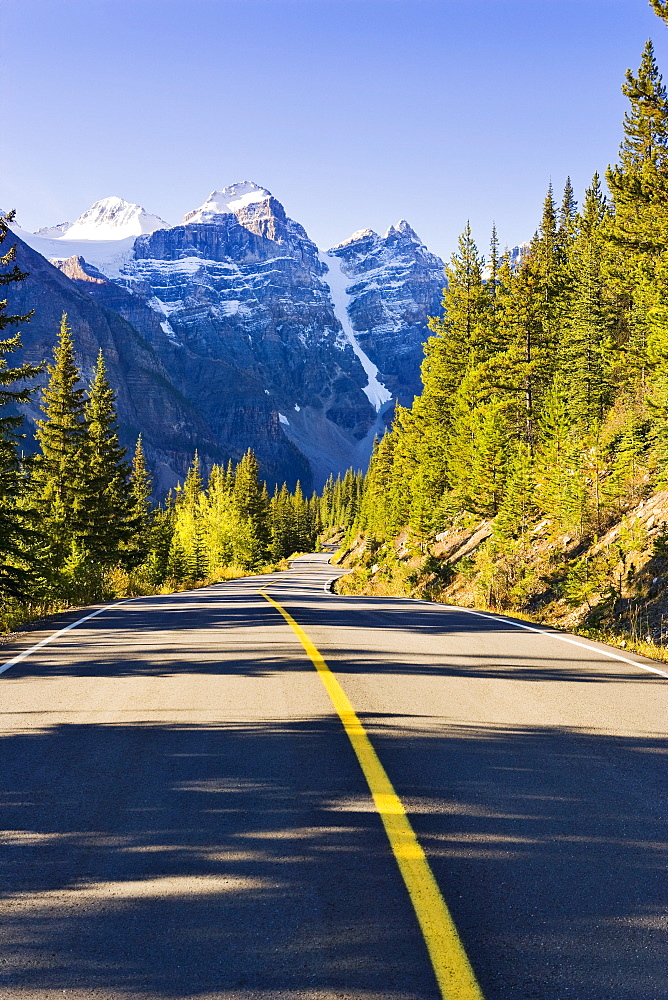 Road and Valley of the Ten Peaks, Banff National Park, Alberta