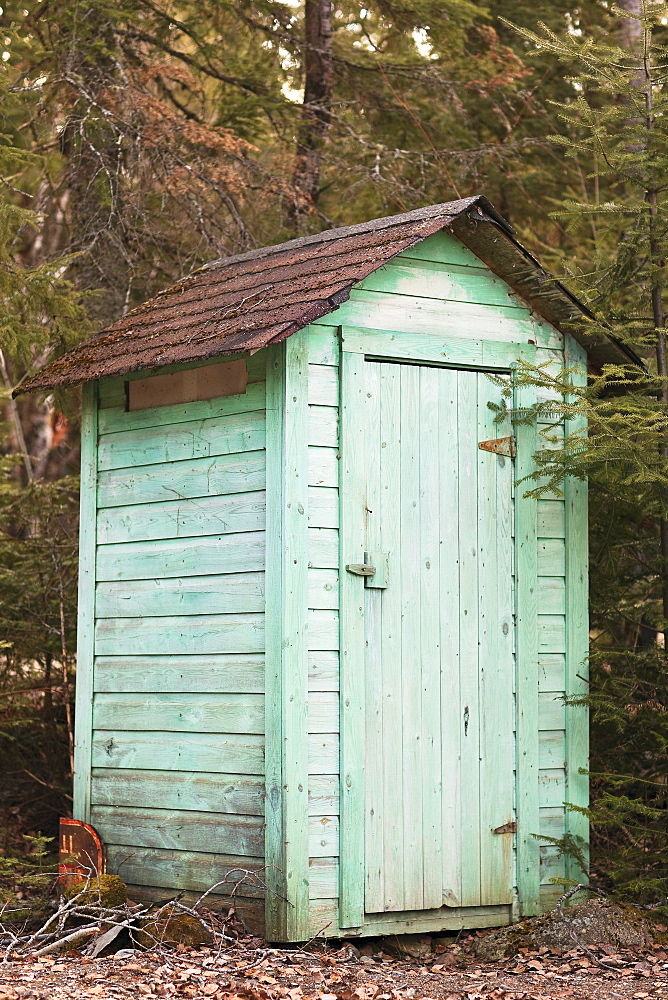 Outhouse near Trout Lake, Ontario