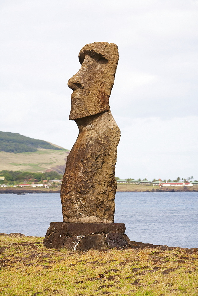 Moai at Hanga Kio'e, Rapa Nui (Easter Island), Chile