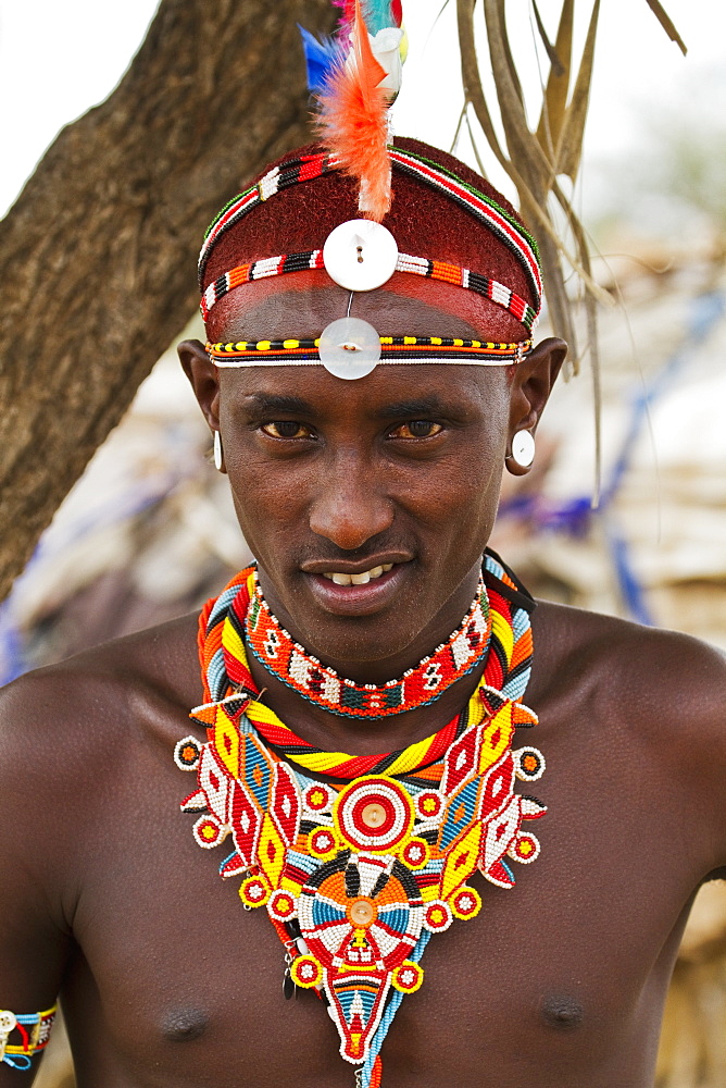 Samburu man, Samburu County, Kenya