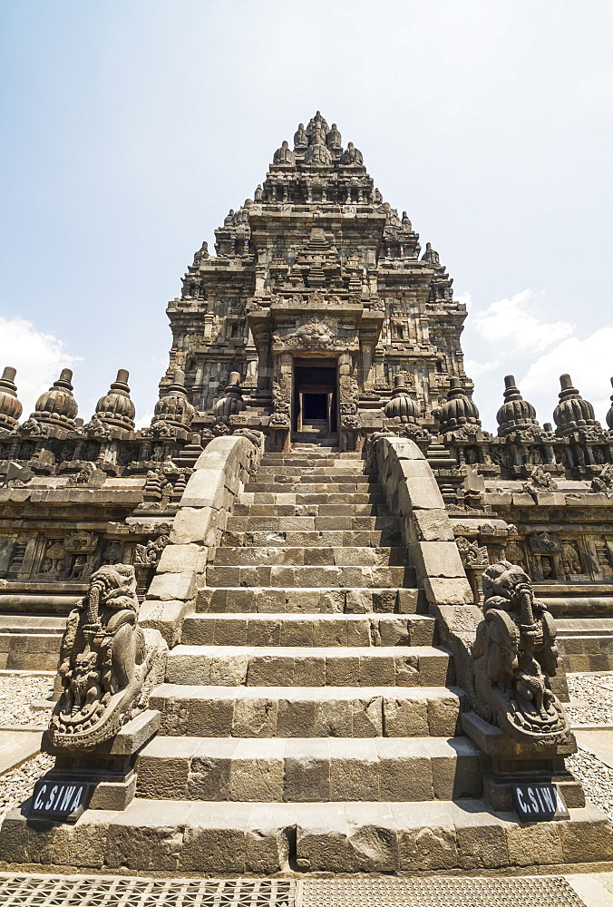 Shiva temple, dating to the 9th century, Prambanan Temple Compounds, Central Java, Indonesia