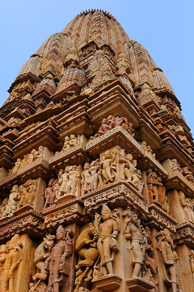 Parshwanath temple, Khajuraho, UNESCO World Heritage Site, Madhya Pradesh, India, Asia