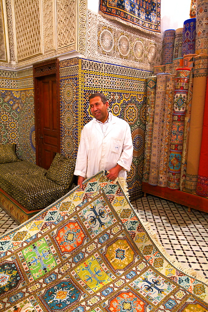 Carpet Shop, Fez, Morocco, North Africa, Africa