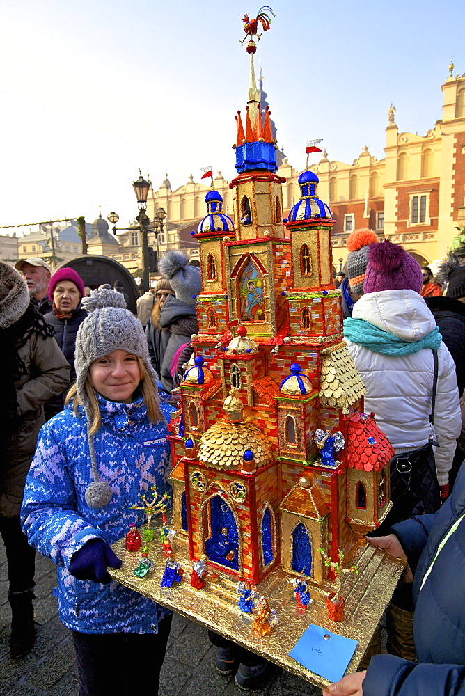 Traditional Christmas Crib Festival, Krakow, Poland, Europe