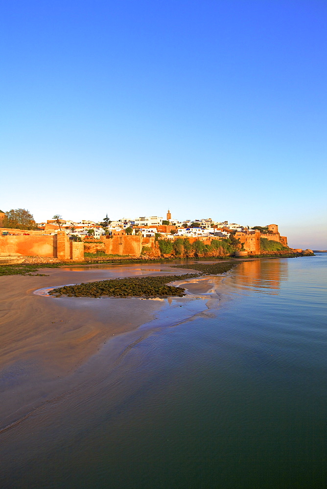 Oudaia Kasbah and coastline, Rabat, Morocco, North Africa, Africa