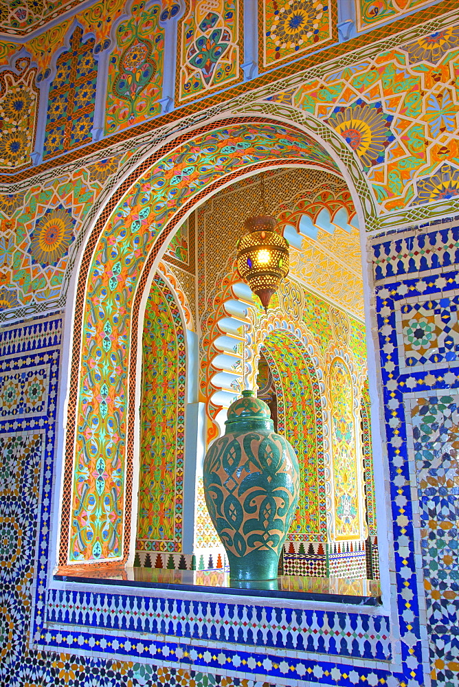 Interior details of Continental Hotel, Tangier, Morocco, North Africa, Africa