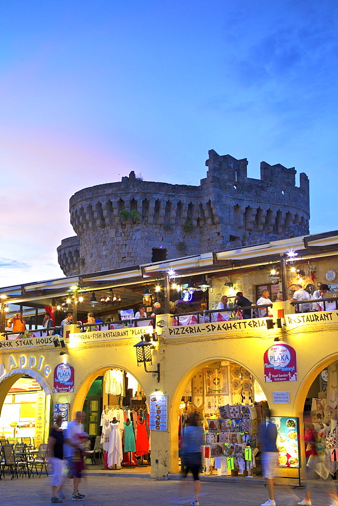 Hippocrates Square, Rhodes, Dodecanese, Greek Islands, Greece, Europe